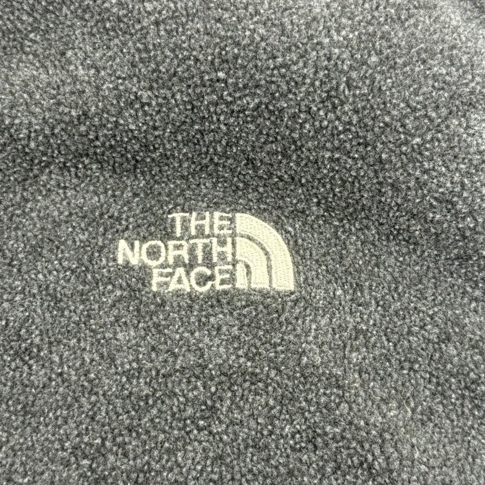 The North Face Fleece Vest Mens Medium Gray Full Zip‎ Sleeveless Jacket
